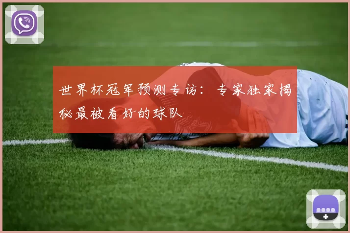 世界杯冠军预测专访：专家独家揭秘最被看好的球队